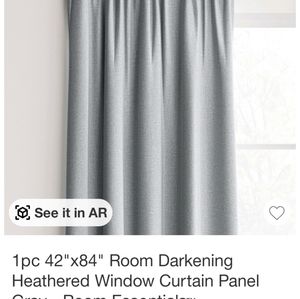 Gray panel blackout curtains